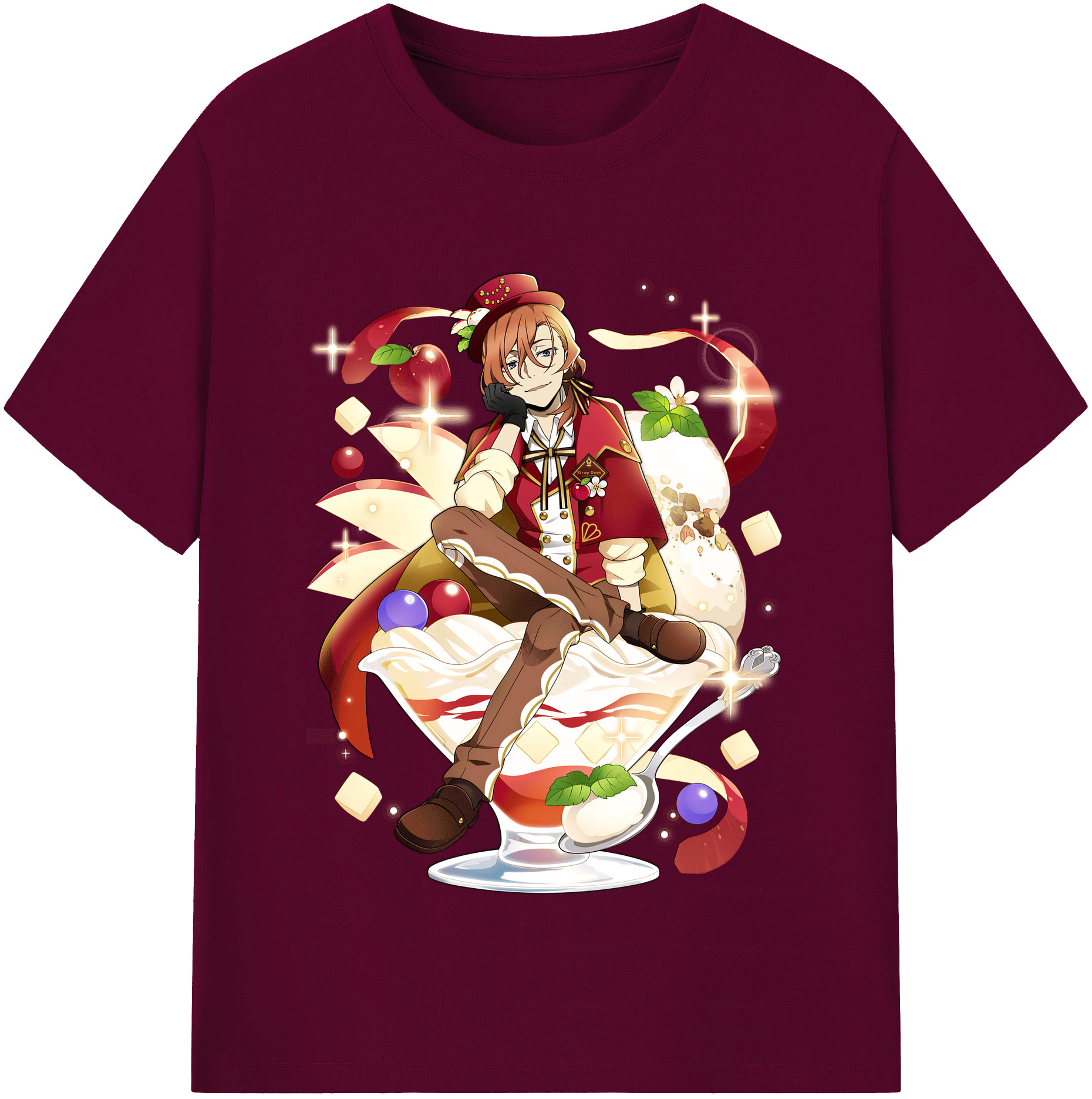 （画像用） 文豪ストレイドッグス Bungo Stray Dogs レディースカジュアルプリントTシャツ（綿100％）